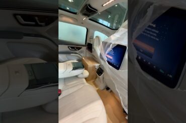 EQS450 Electric car Interior in Macchiato Beige #shorts #youtube #trending #mercedes #eqssuv