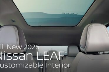 All-New 2026 Nissan LEAF: Premium Interior Upgrades & Customizable Lighting