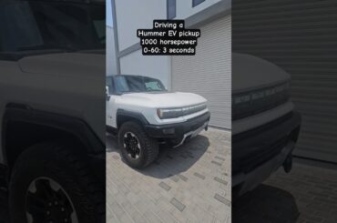 Driving a GMC Hummer EV pickup 1000 horsepower