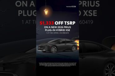 New 2026 Prius Plug-in Hybrid XSE Deals