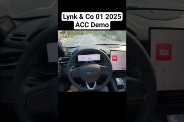 Lynk & Co 01 2025 Facelift a 276 hp PHEV. I demo you the Adaptive Cruise Control #lynkco #lynkco01