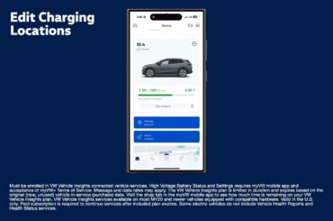 myVW EV Battery and Charge Settings