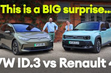 Volkswagen ID.3 vs Renault 4 E-Tech: retro or ultra-modern? Who makes the best EV?