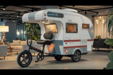 Retro Electric Micro-Camper: The Ultimate E-Bike RV Conversion 3 Wheel