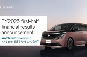 Live: Nissan FY2025 first-half financial results announcement