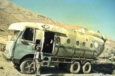 Kamaz + downed Mi8 helicopter. Afghanistan.