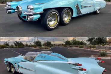 1950 Studebaker XF58 "Ice Princess" custom 6-wheeled car. Part Cadillac, Part Studebaker and Lots Of Awesome.
