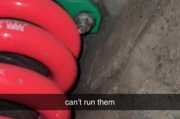 does anyone one know what i can buy for the top of the spring so it’s not touching the stud or nut for the coilovers?