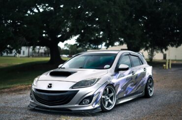 my sorta stance car mazdaspeed is back with new wheels + more low