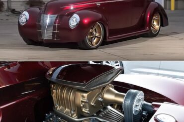 The Cranberry-hued 1940 Ford Coupe "Checkered Past"