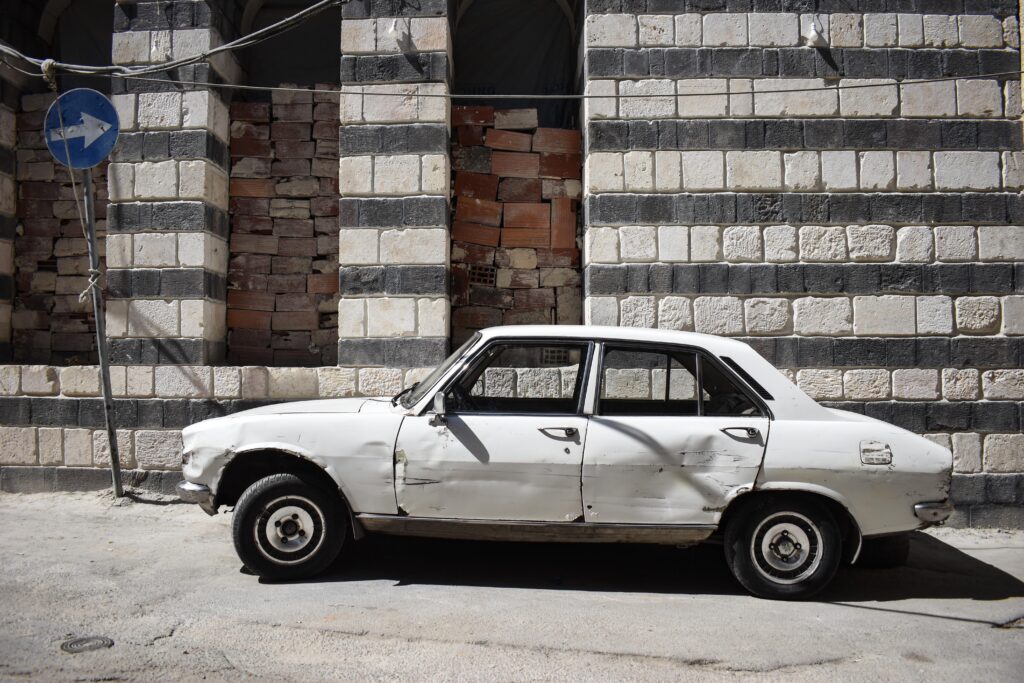 A Peugeot in Damascus [4000x6000]
