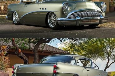 1954 Buick Century custom. The fundamental beauty of this car is enhanced with the tasteful but minor changes to the original design.
