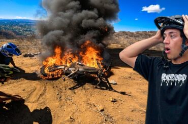 $13,000 E-Bike Suddenly Caught on Fire While Riding