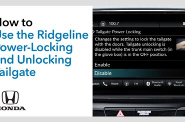 MY26 Ridgeline | How to Use the Honda Ridgeline Power-Locking and -Unlocking Tailgate