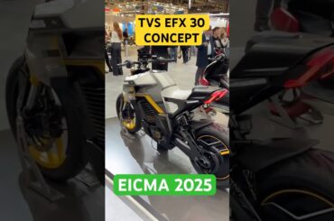 TVS EFX 30 Concept | TVS’ First Electric Motorcycle Unveiled at EICMA 2025