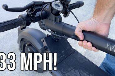 VMAX VX2 Hub E-Scooter Review: 33 MPH of Pure Fun!