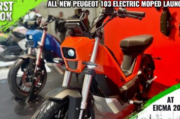 Peugeot 103 Electric Moped Showcased At EICMA 2025 - First Look - Full Exterior