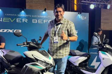 Yamaha Aerox E (Electric) and EC 06 electric scooters for India