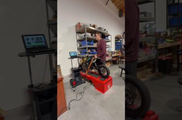 First ever Mototec 60v Dyno #mototec #ebike #surron #dirtbike #pitbike #bikelife #mtb #electricbike