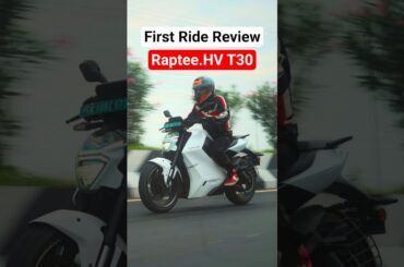 India's first electric motorcycle with CCS2 charging capability | Raptee.HV T30 Review
