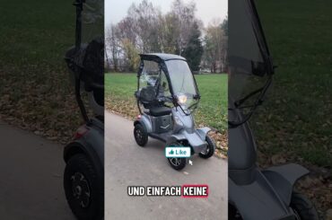 Ich habe mein Auto verkauft und fahre jetzt das 45 km/h E-Quad Neo Li-Akku E-Mobil Kabinenroller