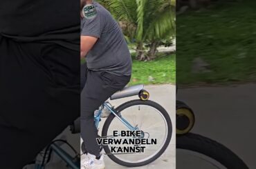 Wie du dein Fahrrad in 30 Sekunden zum E-Bike machst! #ebike #fahrrad #technologie