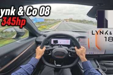 2025 Lynk & Co 08 1.5 Plugin-Hybrid (345 hp) | POV Autobahn Test Drive in Germany