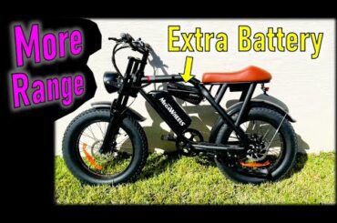Add an Extra Battery to Megawheels EB01 electric bike - More RANGE