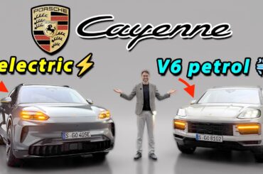 Porsche Cayenne V6 vs EV comparison REVIEW - petrol vs electric who will prevail?