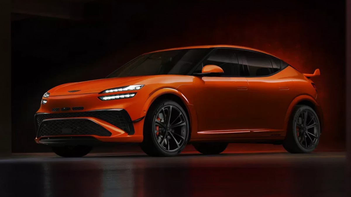 Genesis GV60 Magma - a luxury electric car that knows how to drift