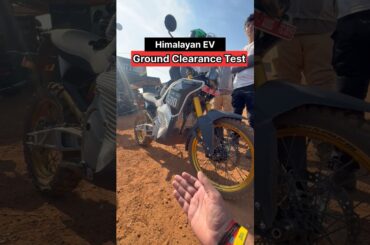 Royal Enfield Himalayan Electric Ev Ground Clearance ?