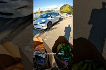 Model X opens the door for you