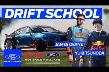 Yuki Tsunoda Masters the Art of Drifting with James Deane | Ford Racing