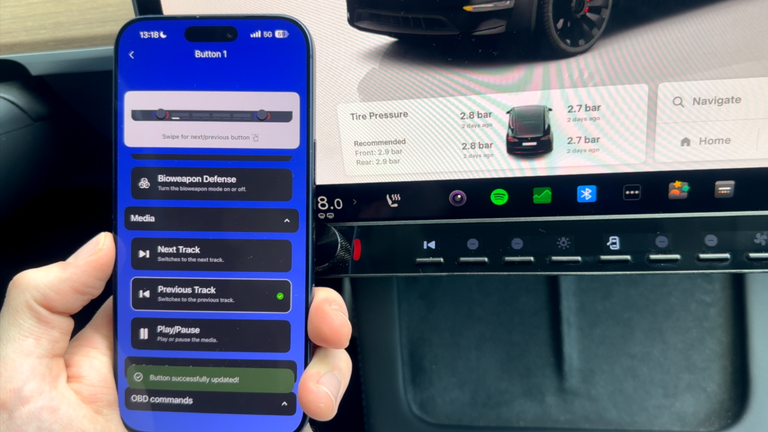 Tesla add on button bar 2