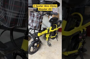 Moydar A9 2 Seater Tiny E-Bike! #moydar #ebike #2seater #foldableebike #2025