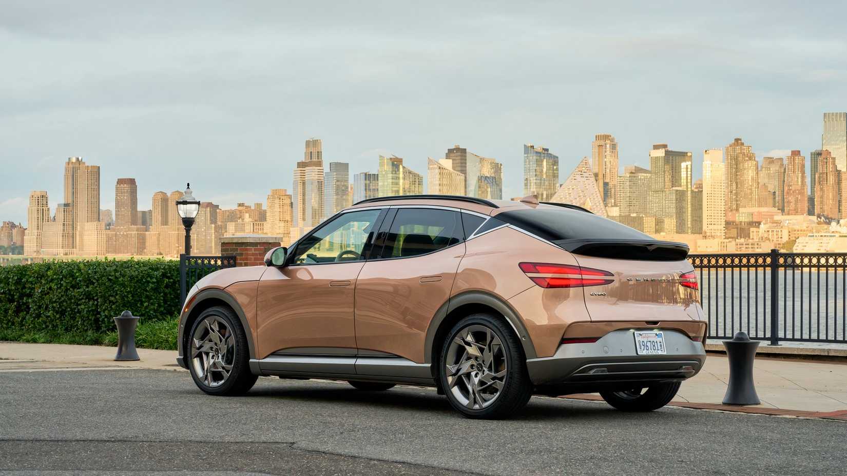 2025 Genesis GV60 rear three-quarter