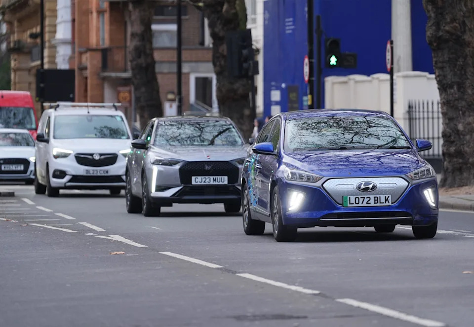 Running an electric vehicle will become more expensive in the UK. (PA)