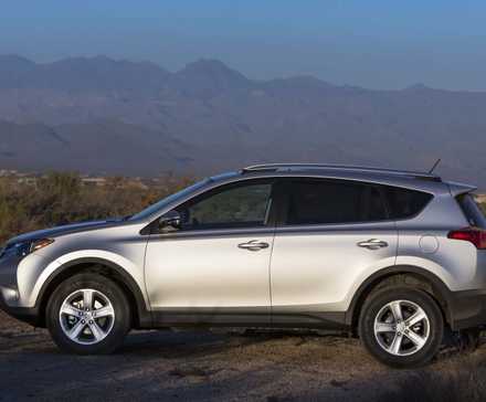 2013-2015 Toyota RAV4 XA40 Silver Side View