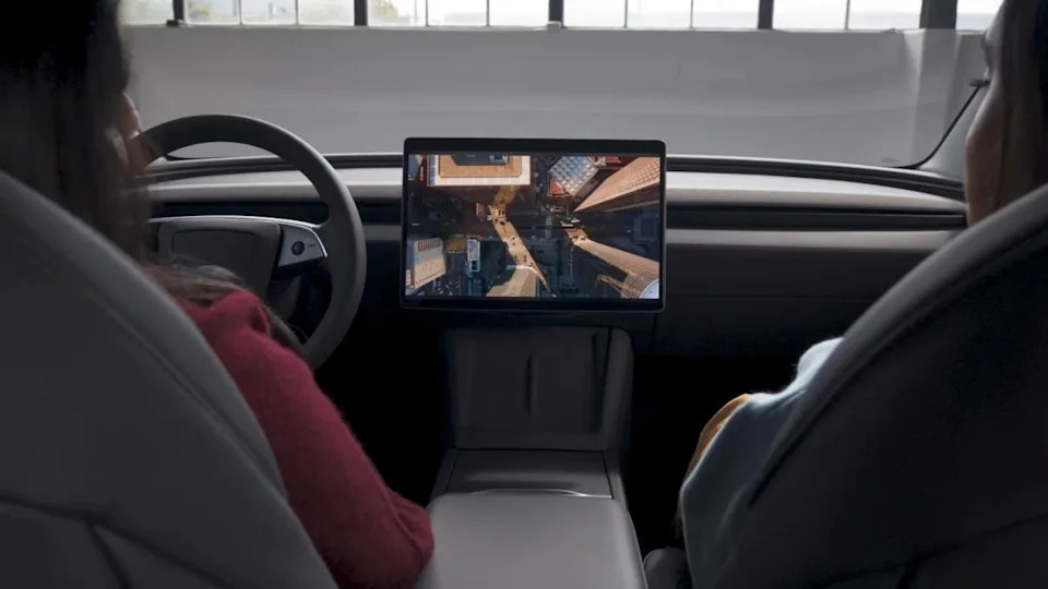 2026 Tesla Model 3 interior front cabin with touchscreen<p><a href="https://www.tesla.com/model3" rel="nofollow noopener" target="_blank" data-ylk="slk:Tesla;elm:context_link;itc:0;sec:content-canvas" class="link ">Tesla</a></p>