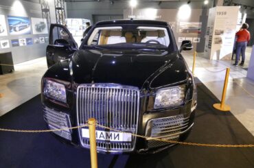 The prototype A EMP-Limousine from the NAMI's Kortezh (Cortege) project. The Aurus Unified Modular Platform was developed in 2014-2015 and was presented to Vladimir Putin in 2015. Later some elements from this prototype later used for the outgoing Aurus Senat which was released in 2018