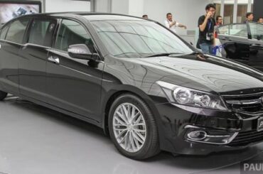 Malaysian car maker Proton rebadged 2008-2012 USDM Honda Accord as Perdana to be used by Prime Minister and Ministers. The one in the first few pictures are owned by Tun Mahathir Mohammed who later became the 7th PM in Malaysia which used this as an official state car