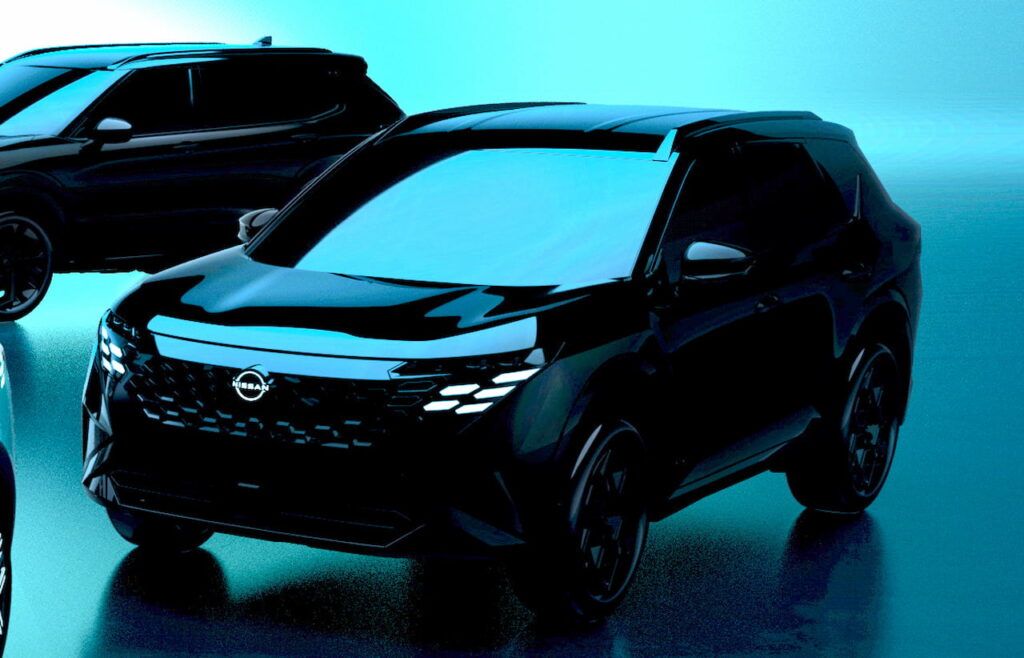 Next-gen Nissan Rogue Hybrid teaser enhanced