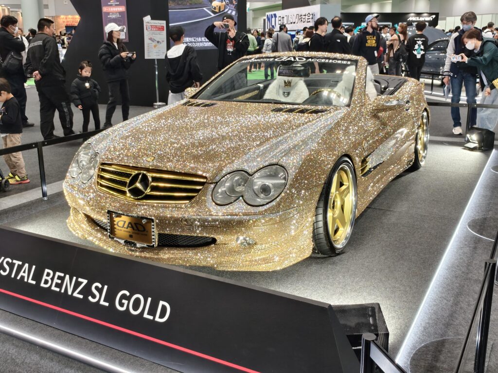 Mercedes SL600 with 40,000 crystal stones