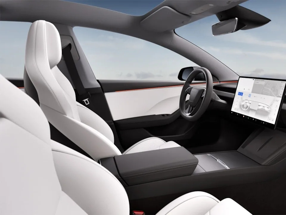 <p>2026 Tesla Model 3 Performance black and white interior</p><p><a href="https://www.tesla.com/model3/design#" rel="nofollow noopener" target="_blank" data-ylk="slk:Tesla Model 3 configurator;elm:context_link;itc:0;sec:content-canvas" class="link ">Tesla Model 3 configurator</a></p>