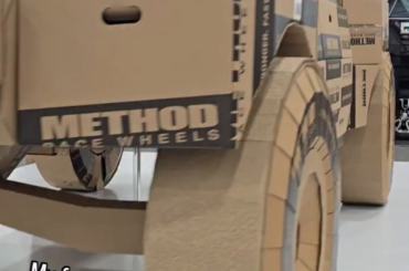 Method wheels cardboard trophy truck