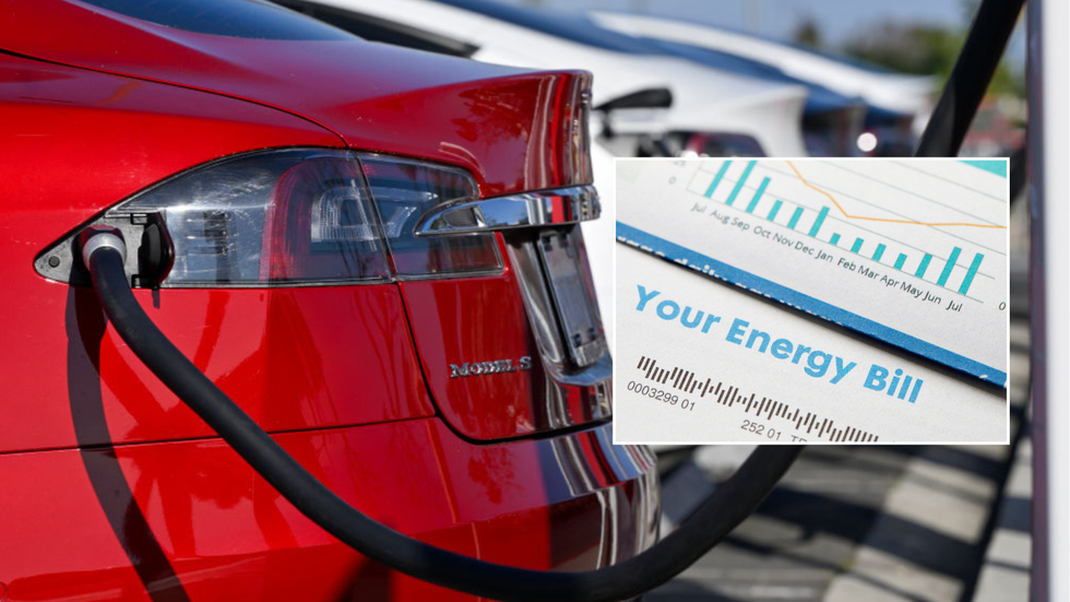 Electric car charging and energy bill