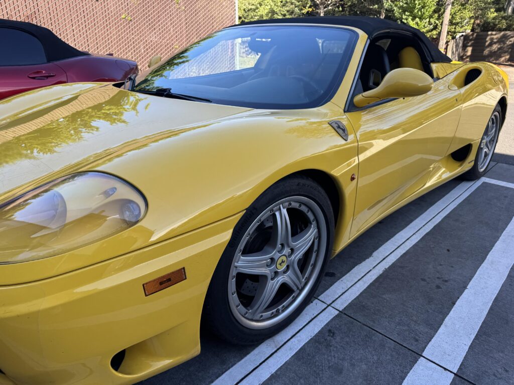 Drove a Ferrari 360 spider gated manual - wow !!