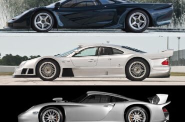 Jaguar XJ220, McLaren F1 GT, Mercedes CLK GTR, Porsche 911 GT1 and Maserati MC12 are some of the greatest longtails in history [2639 x 3500]