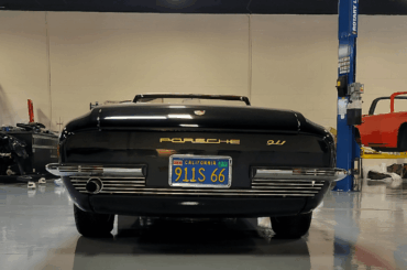 This is the back end of a one-of-one Porsche 911 rebodied as a touring car by Bertone.