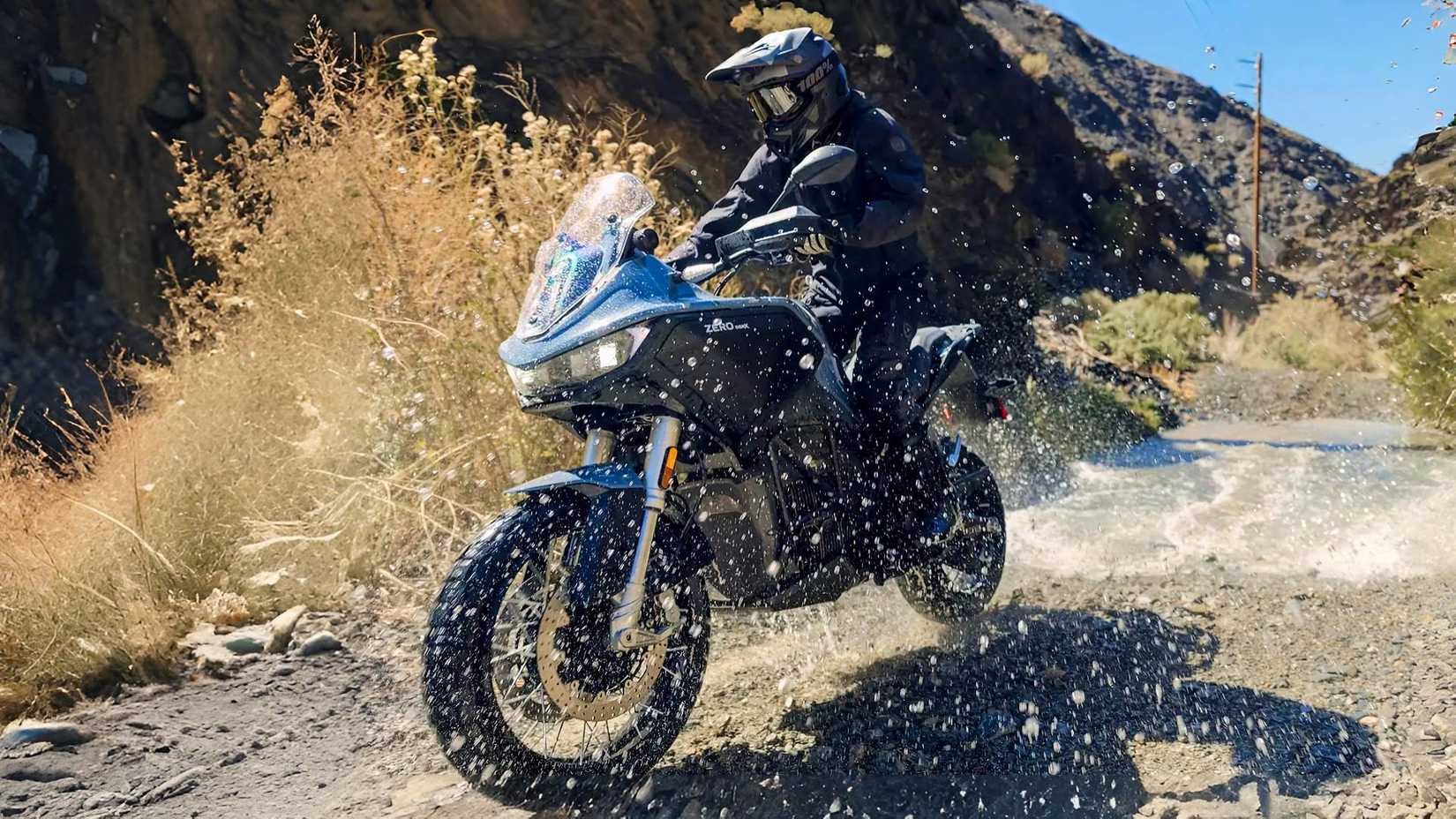 Rider on a 2025 Zero DSR/X